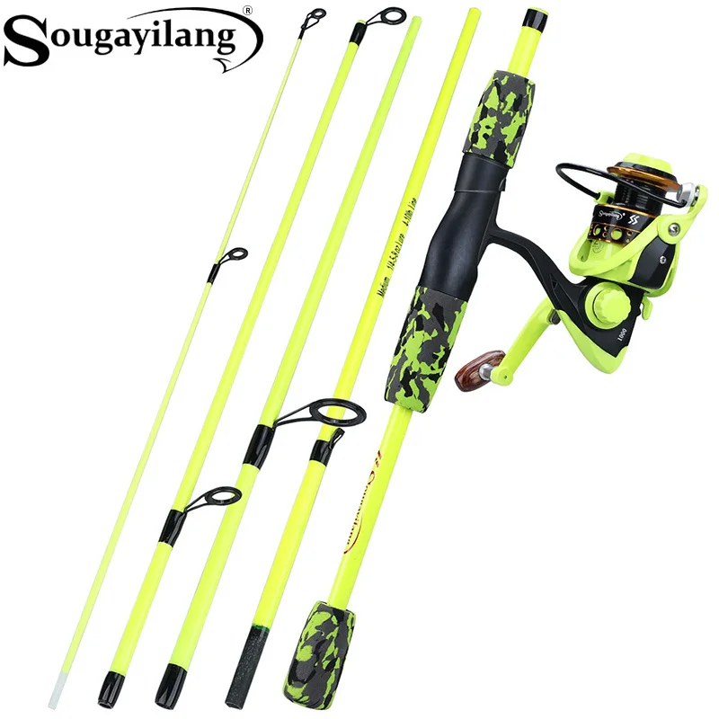 Spincast Reel - Sougayilang - Combo de Caña de