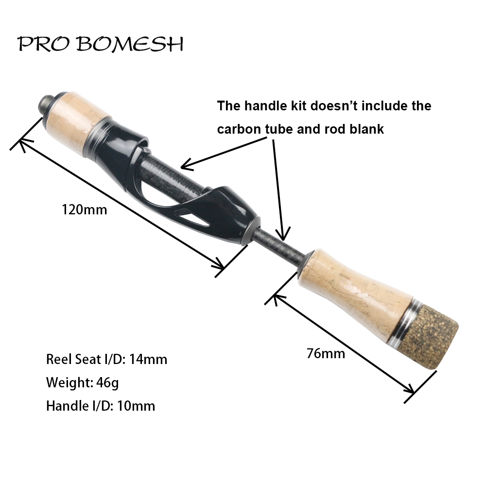 Ice Fishing Reel - Pro Bomesh-carrete giratorio con mango de