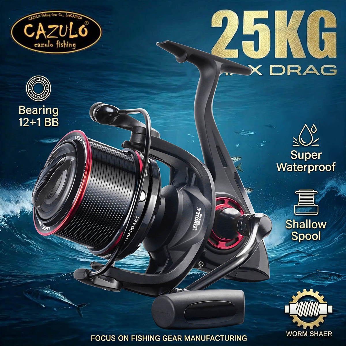Carrete de Pesca Giratorio de  - Surf Reel reseña y precio